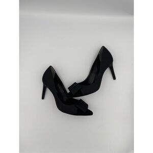 Tory Burch Womens Black Classic Bow Aria Grosgrain Pumps Heels Size 6M